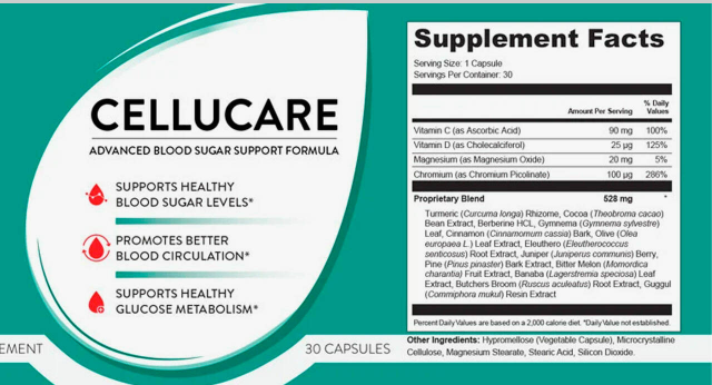 Cellucare Blood Sugar Support