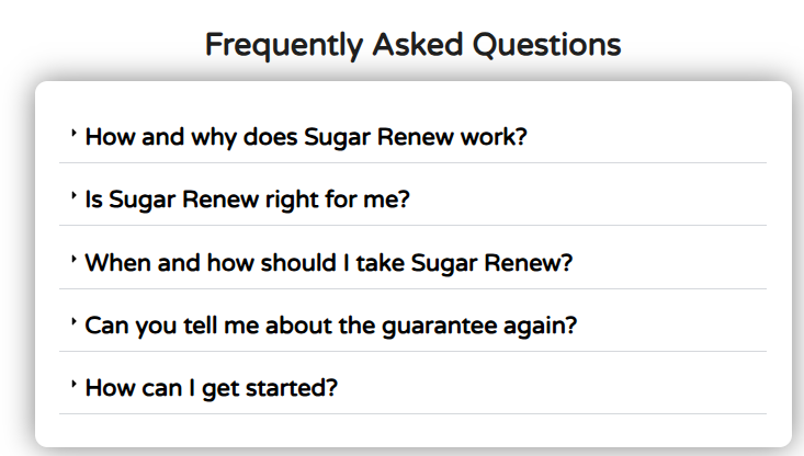 Sugar Renew Blood Sugar Support