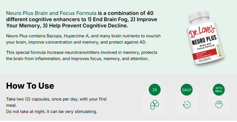 Neuro Plus Brain and Focus Formula