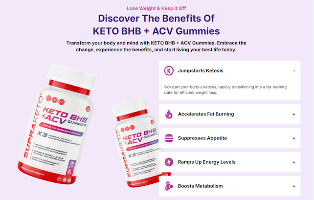 Supra KETO BHB + ACV Gummies 